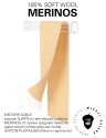 KINTORE-SABLE, длиный ШАРФ из мягчайшей шерсти MERINOS из пряжи средней тяжести, однотонная коллекционная линия UNITON-PLURALISM (Много-гранности) FHs.W220_VN-2051/16.SABL